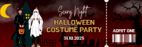 Scary Night Halloween Costume Party Ticket Email Header template
