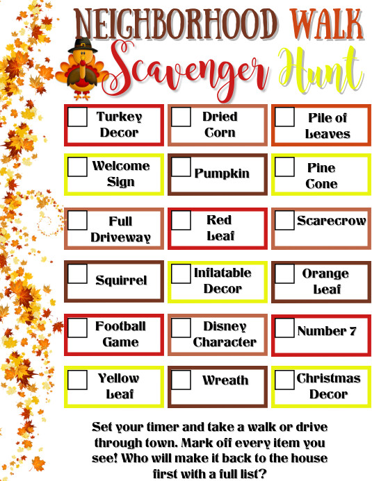 Scavenger Hunt Template PosterMyWall