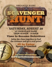 Scavenger Hunt Flyer Folder (US Letter) template
