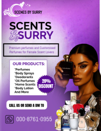 Scents flyer design template