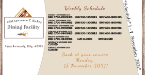 Желтый Dining Facility Schedule Facebook Event Cover Template