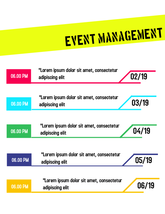 SCHEDULE FLYER Template PosterMyWall