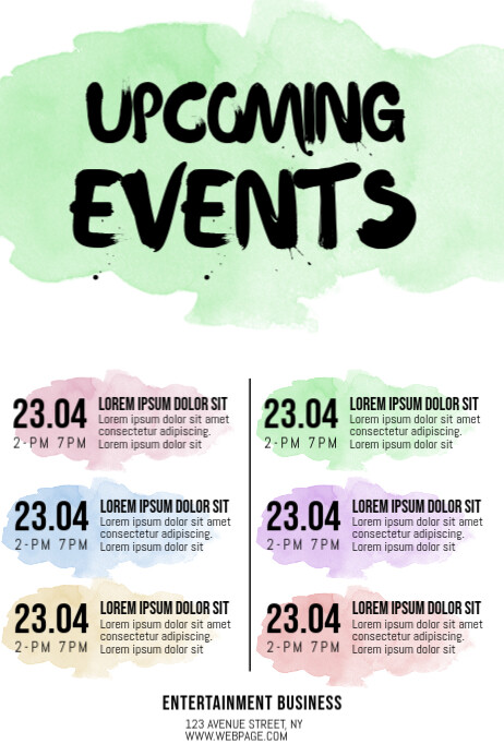 Schedule Template Poster