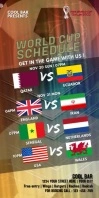 SCHEDULE WORLD CUP, qatar 2022 Rul-op banner 3' × 6' template
