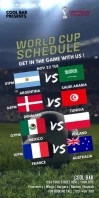 SCHEDULE WORLD CUP, qatar 2022 template