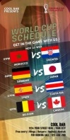 SCHEDULE WORLD CUP, qatar 2022 Rul-op banner 3' × 6' template