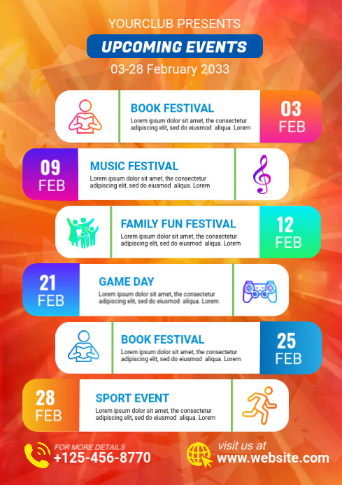 Schedules Flyer Template | PosterMyWall