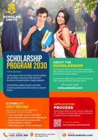 Scholarship Announcement Ad A4 template