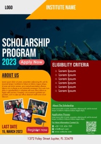 Scholarship Anouncement Advertisement A4 template