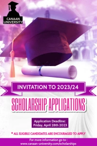 Scholarship application Poster template