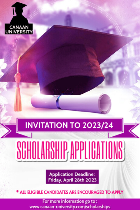 Application Poster References Scholarship application Template | PosterMyWall