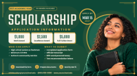 Green Scholarship Application Information Affichage numérique Template