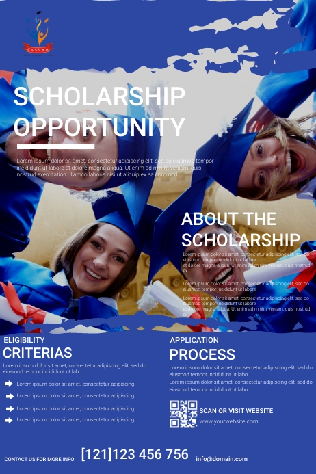 scholarship flyer Template PosterMyWall scholarship flyer Template PosterMyWall