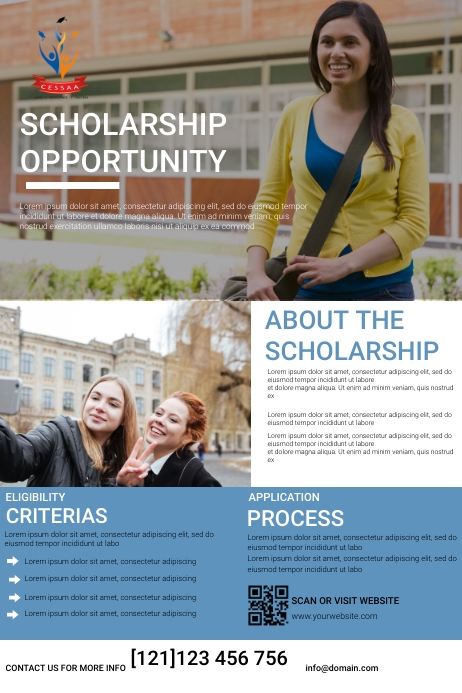 scholarship flyer Template PosterMyWall scholarship flyer Template PosterMyWall