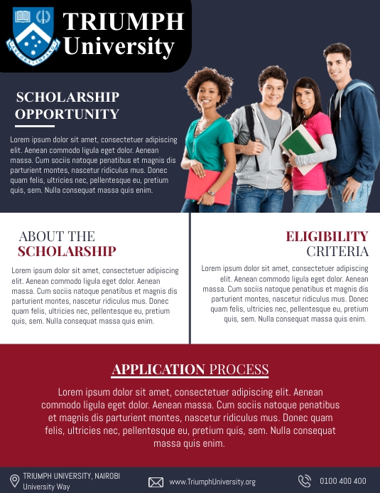 Scholarship flyer Template PosterMyWall Scholarship flyer Template PosterMyWall