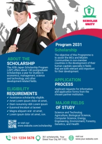 Scholarship flyer template A4