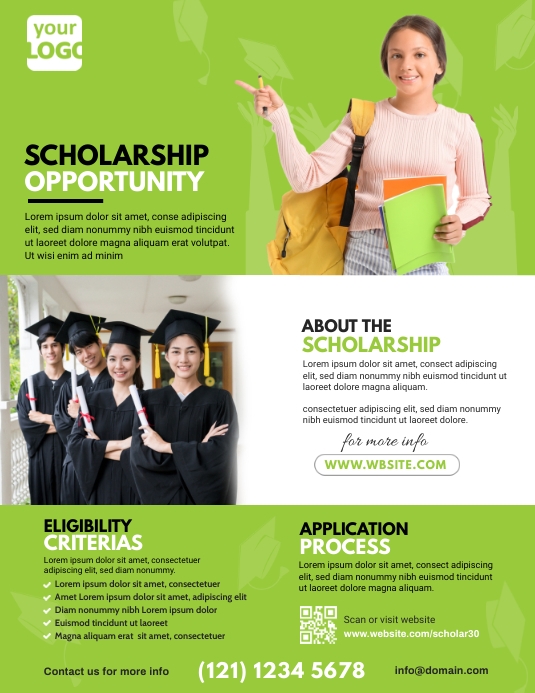 Scholarship Flyer Template PosterMyWall