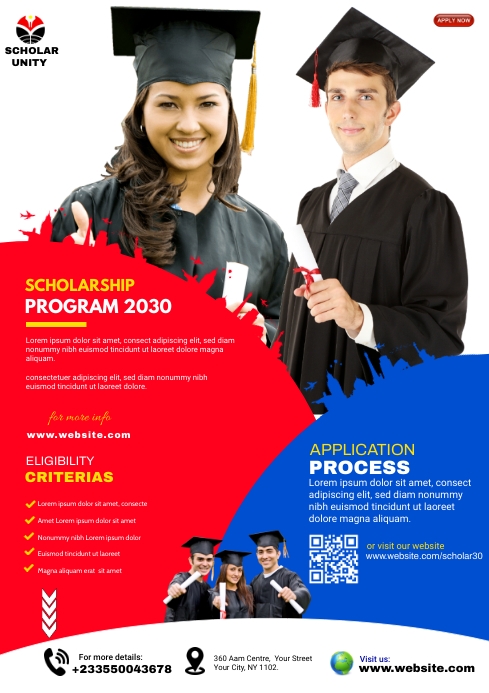 scholarship flyer template PosterMyWall scholarship flyer template PosterMyWall