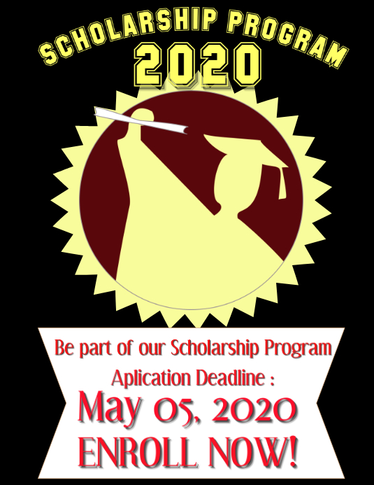 scholarship poster Template PosterMyWall