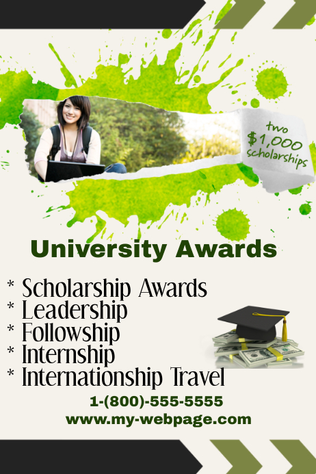 Scholarship Template Postermywall