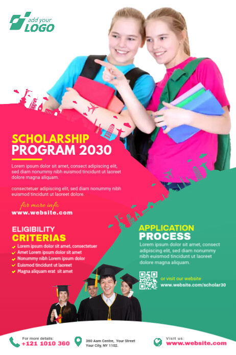 Scholarship Poster Template | PosterMyWall