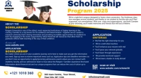 Scholarship Program Ad Post di Twitter template