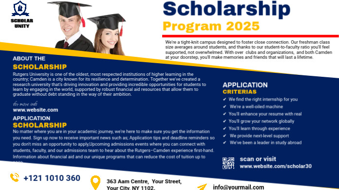 Scholarship Program Ad Template | PosterMyWall