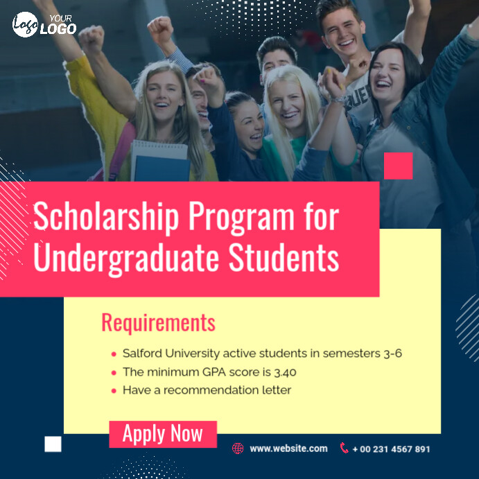 Scholarship Program Ad Template | PosterMyWall