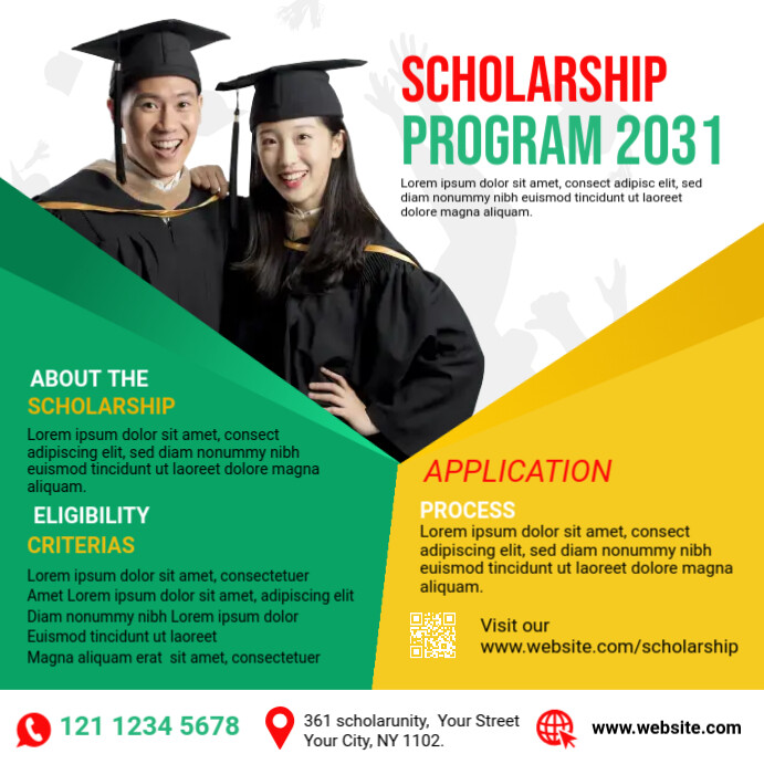 Scholarship Program Ads PosterMyWall