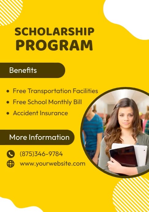 Scholarship Program Ads Template | PosterMyWall