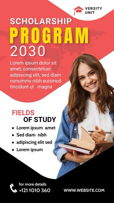 Scholarship Program Banner ad Template | PosterMyWall
