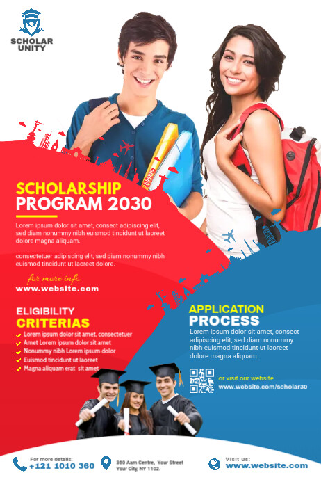Scholarship Program Banner Template | PosterMyWall