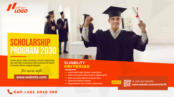 Scholarship Program Twitter Post template