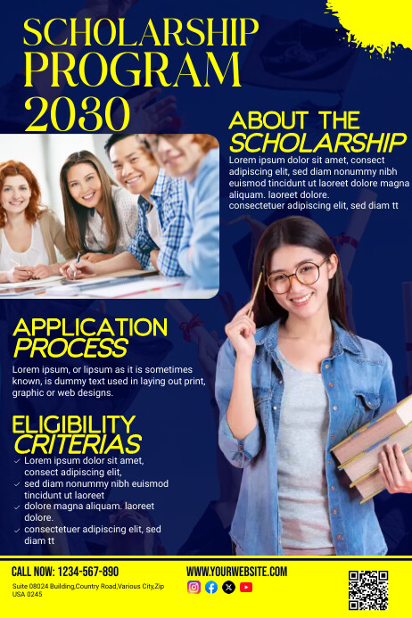 Scholarship Program Template | PosterMyWall