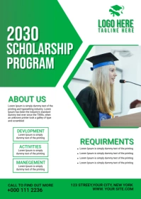 SCHOLARSHIP PROGRAM A6 template