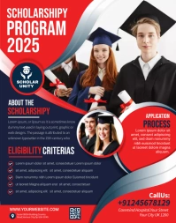 Scholarship Program Flyer Design Poster/Wallboard template