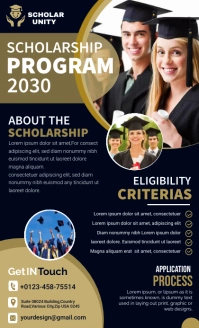 SCHOLARSHIP PROGRAM FLYER US Legal template