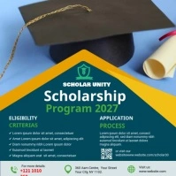 Scholarship Program Flyer Instagram Post template