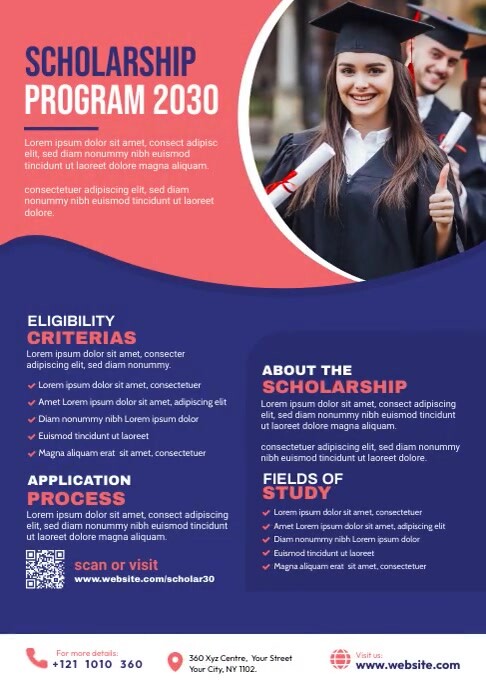 Promise Program Flyer Scholarship Program Flyer Template | PosterMyWall