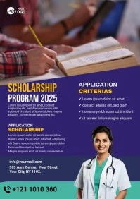 Scholarship Program Flyer A4 template