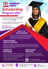 Scholarship Program Flyer A4 template