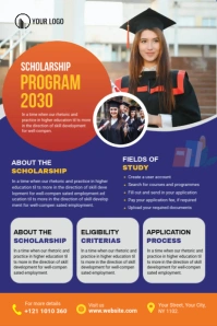 Scholarship Program Flyer Design Pinterest Graphic template