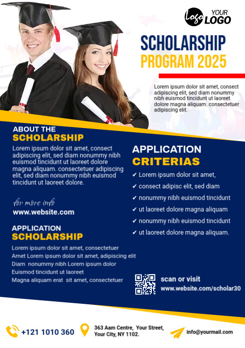Scholarship Program Flyer Template | PosterMyWall
