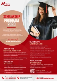 Scholarship Program Flyer A4 template