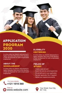 Scholarship Program Flyer Grafica Pinterest template