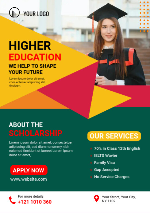 Scholarship Program Flyer Template | PosterMyWall