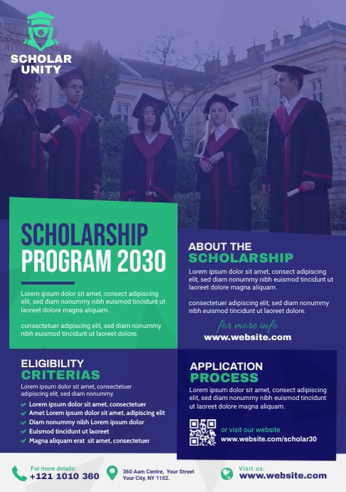 Scholarship Program Flyer Template | PosterMyWall