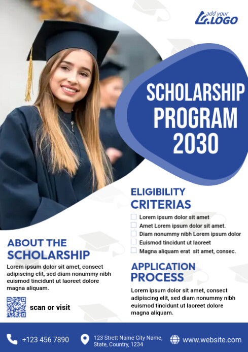 Scholarship Program Flyer Template | PosterMyWall