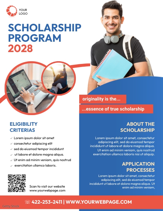 Scholarship Program Flyer Template | PosterMyWall