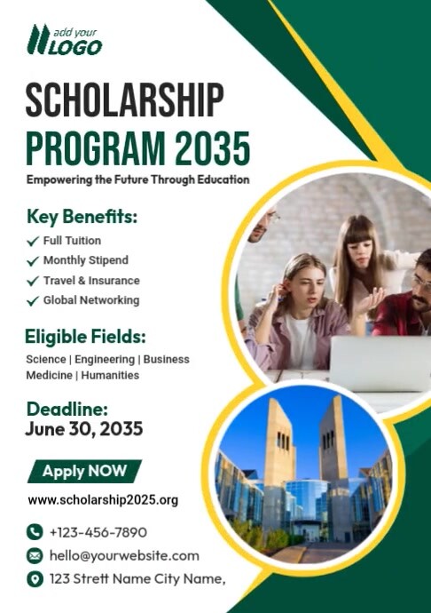 Promise Program Flyer Scholarship Program Flyer Template | PosterMyWall